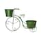 Glitzhome&#xAE; 21.5&#x27;&#x27; Green Metal Bicycle Plant Stand